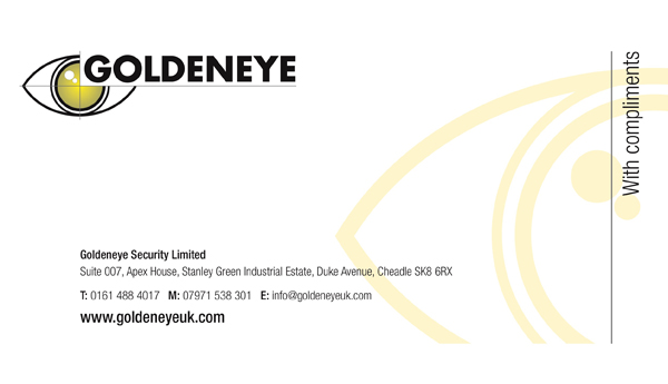 Goldeneye Security - Business Card and Comp Slip Design