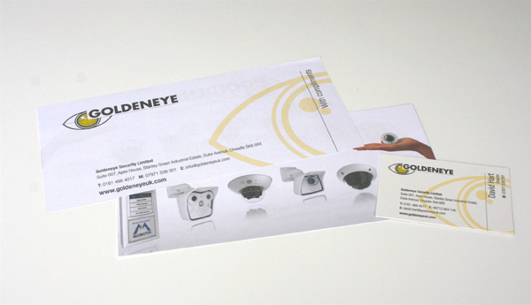 Goldeneye Security - Business Card and Comp Slip Design