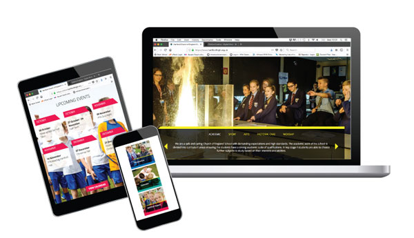 Hartford Church of England High School - Website Design & Build