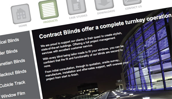 Contract Blinds - Website Design & Build